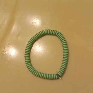 Handmade mint colored bracelet